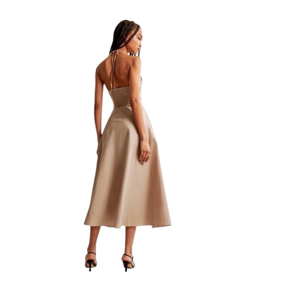 Abercrombie - NWT Crossover Bodice Midi Dress Sz XLP - Picture 2 of 9